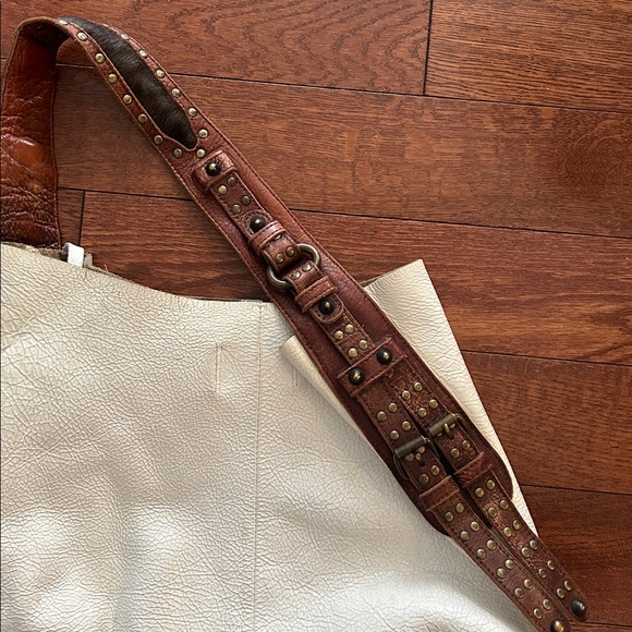 steven by steve madden white leather boho bag - Picture 3 of 9